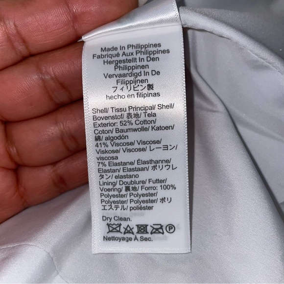 J.Crew Factory Two-button blazer Color White BO095 Size 6 - Picture 13 of 15